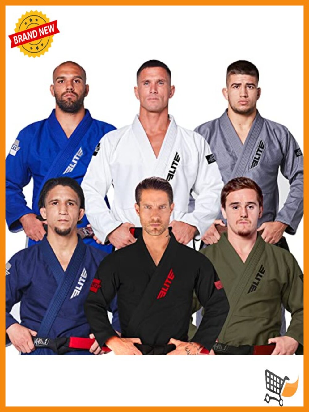 IBJJF Approved BJJ Gi for Men with Free Belt, Pre-shrunk Fabric